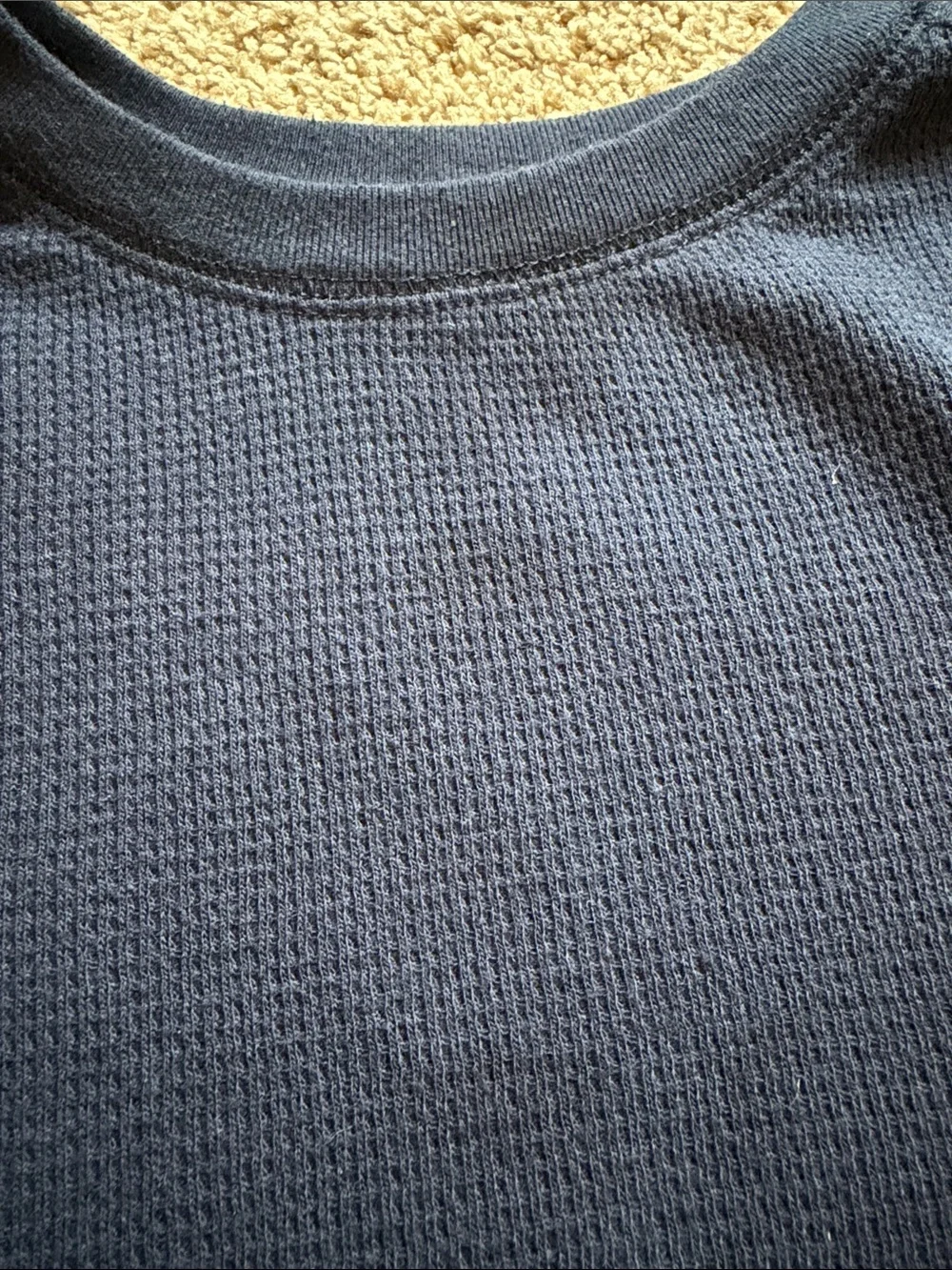 Old Navy Toddler Waffle Knit Long-Sleeve Tops - Navy & Gray Set